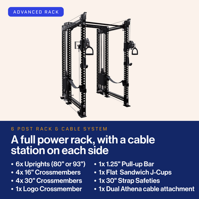 REP ADVANCED RACK - 6 Post with Dual Athena